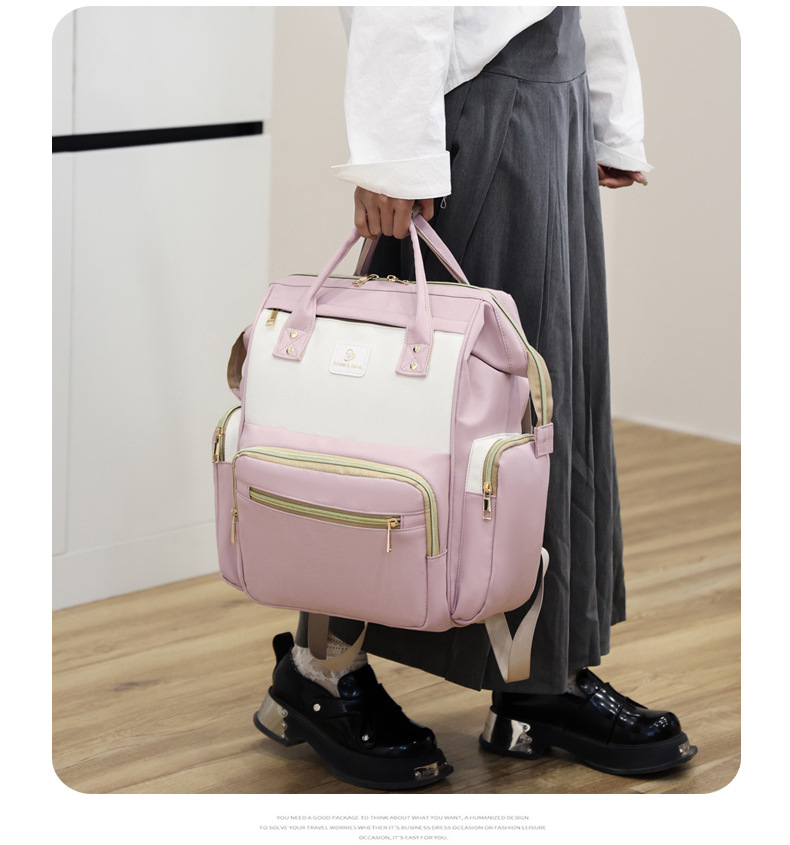New baby and mother bags: large-capacity storage, mommy bag, portable double-shoulder hand-held mommy bag, multi-functional baby bottle and maternity bag undefined