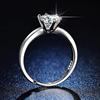 Fashionable wedding ring for beloved, one carat, city style