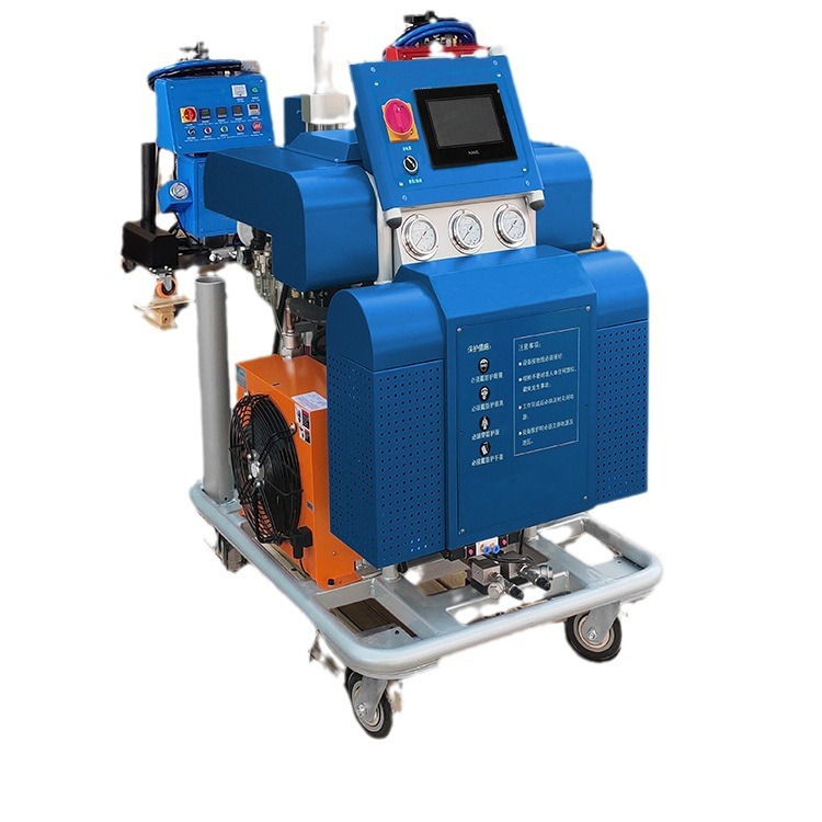 Equipo de espuma pequeño, máquina de espuma de poliuretano, almacenamiento en frío, aislamiento de paredes exteriores, máquina de pulverización de espuma multifuncional de alta presión