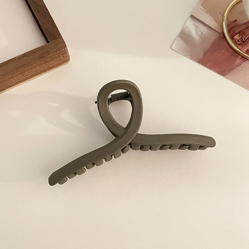 韓国大型アクリルサメクリップヘアアクセサリーシンプルなヘアクリップ女性の後頭部ヘアピン帽子卸売|undefined