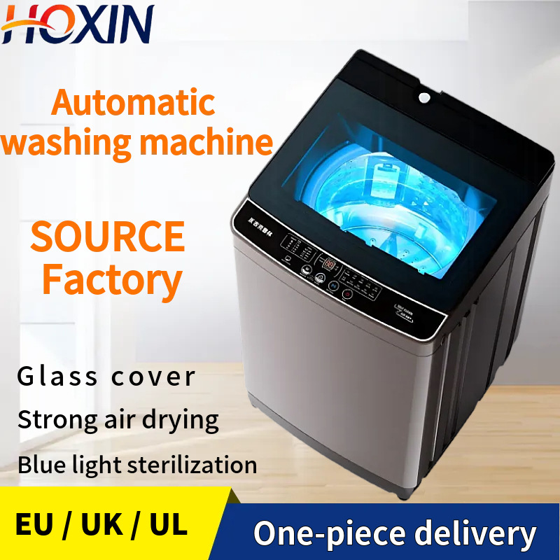 Cross-Border English Fully Automatic Washing Machine Household Large Capacity Small Pulsator Washing and Drying Integrated Washing Machine Wholesale