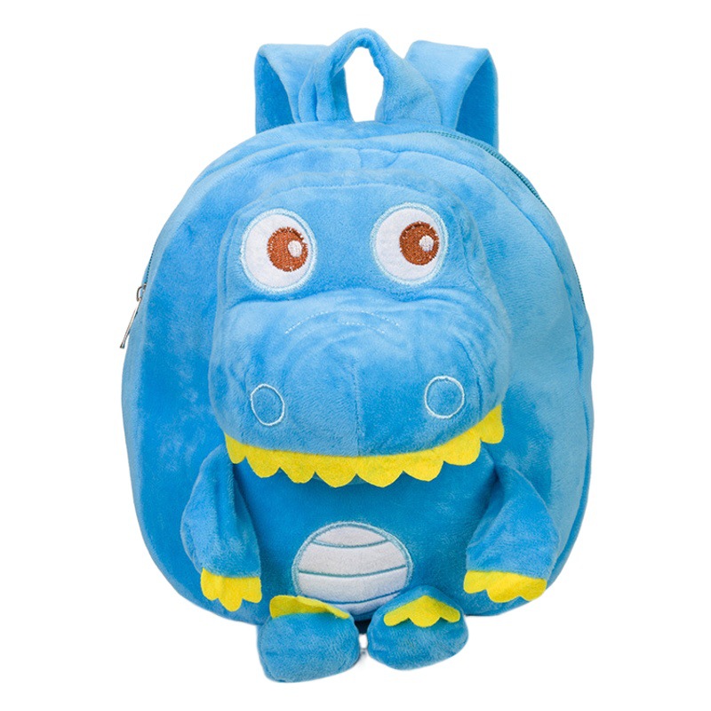 Children's kindergarten girls' schoolbag baby backpack infant boy plush little dinosaur plush toy backpack