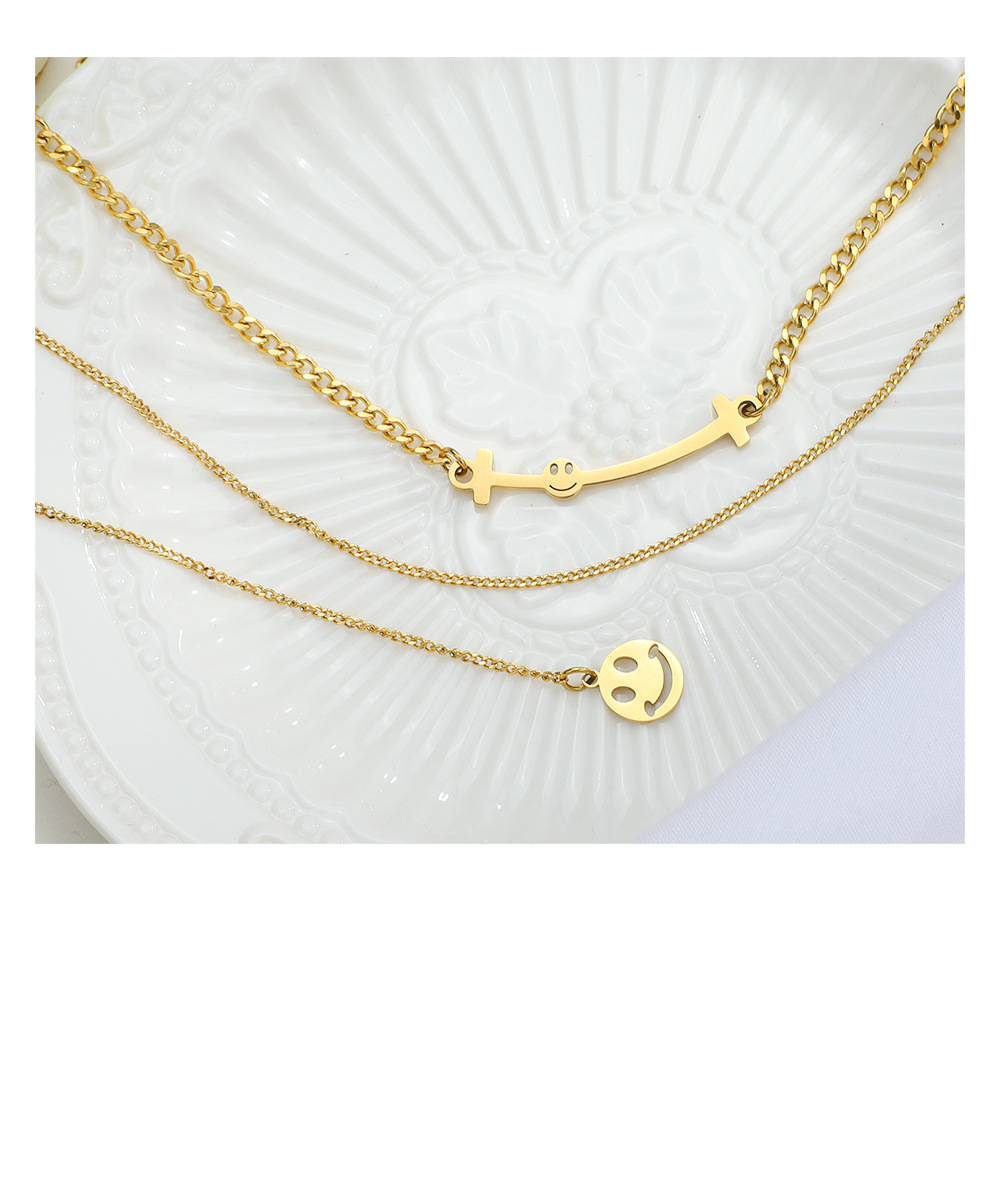 Geometric Fashion Stainless Steel Titanium Steel Pendant Necklace Wholesale display picture 3