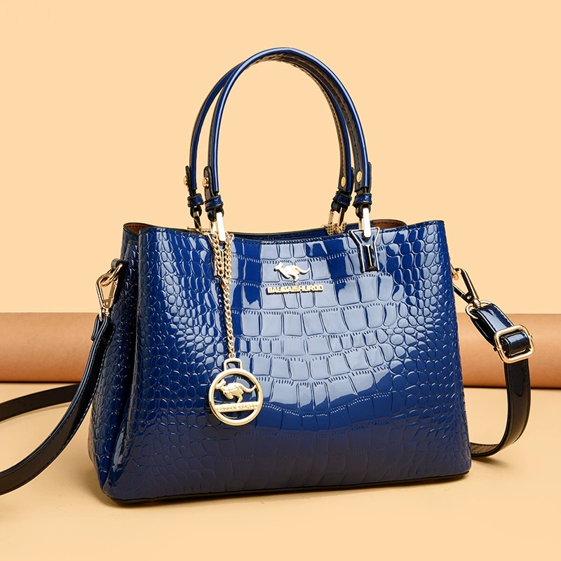 (Cross-border trading), shoulder bag, trend purse, genuine leather, crocodile print
