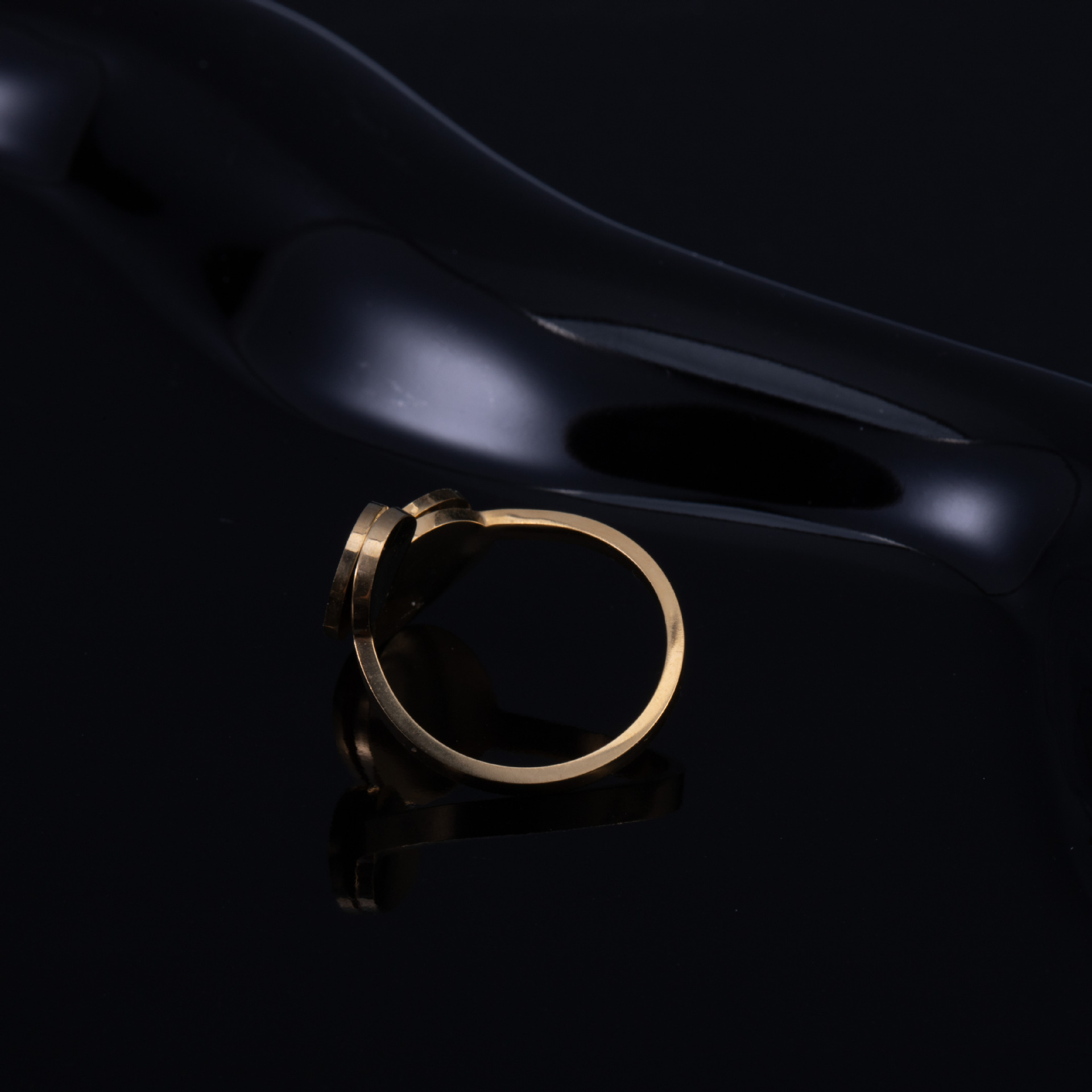 Stainless Steel Gold Color  Ring