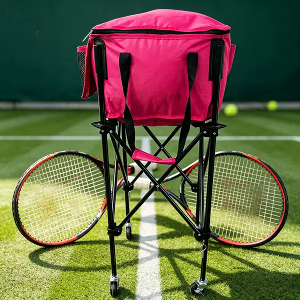 Wholesale Foldable Cart for Outdoor Camping, Large Capacity Storage Cart, Portable Tennis Storage Basket, Pickleball Training Cart