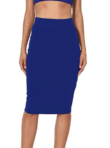 2025 New Women's Elastic High-Waist Over-Knee Pencil Skirt