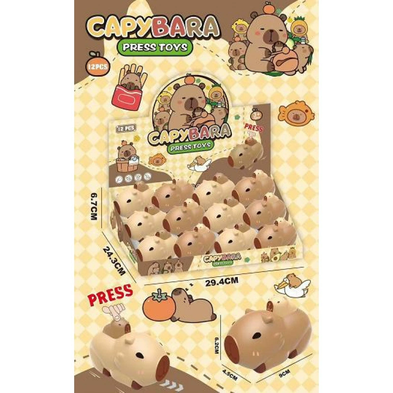 П Pop Matrab Bul Kulomi Melody Yugui Dog Sticha Kapibala Трендовый игрушечный пресс маленькая машина