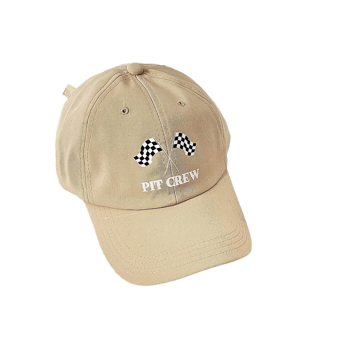 Unisex Baseball cap men's and women's fashion all black and white double flag printed baseball cap shade outdoor_voghion.com