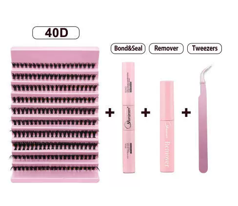 Накладные пучки ресниц 30D/40D, длина 8–16 мм, набор DIY с инструментами