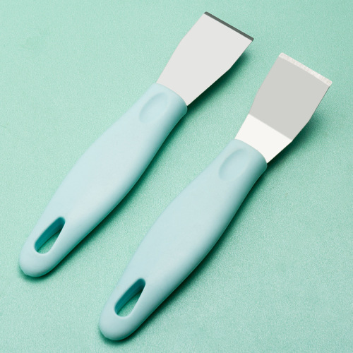 Stainless Steel Grease Scraper Range Hood Scraper Blade Stain Scraper Pot Bottom Cleaning Tool Turbine Shell Grease Kitchen Cleaning Scraper