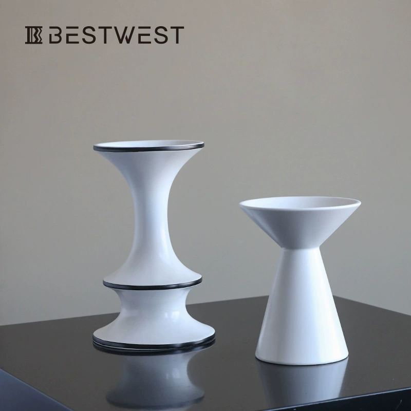 Керамическая ваза Boshi Home Creative, светлый люкс, высококачественный дизайн для рабочего стола, нишевые украшения, декор для гостиной, композиция из цветов