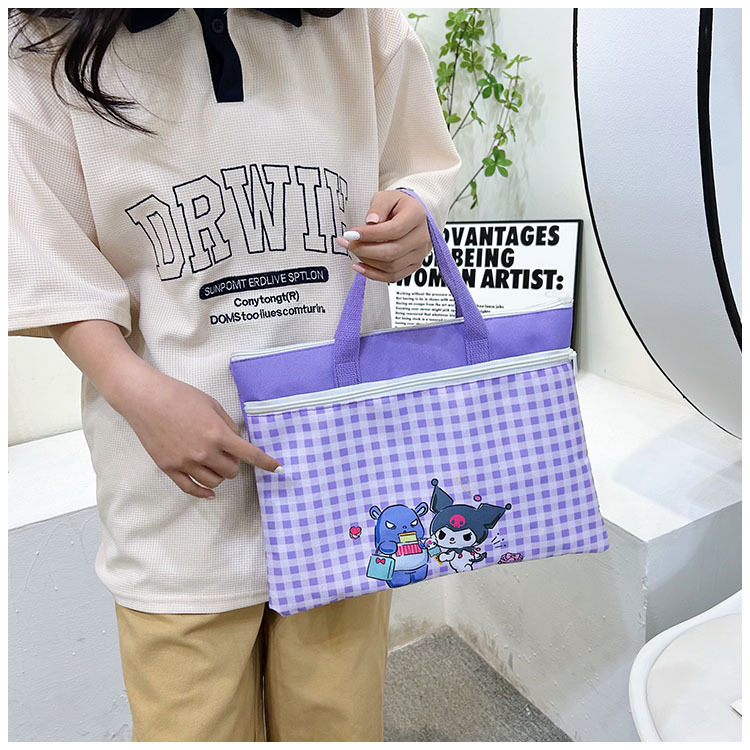 The new Spring 2024 Stardelo minimalist cartoon large-capacity student handbag, study materials and tutorial bag undefined