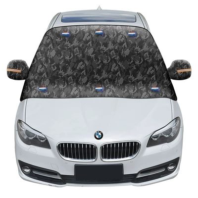 snow cover, thickened front windshield: Car snow shield