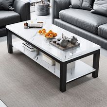 茶几客厅家用轻奢现代办公室钢化玻璃茶桌简约意式小户型方形桌子