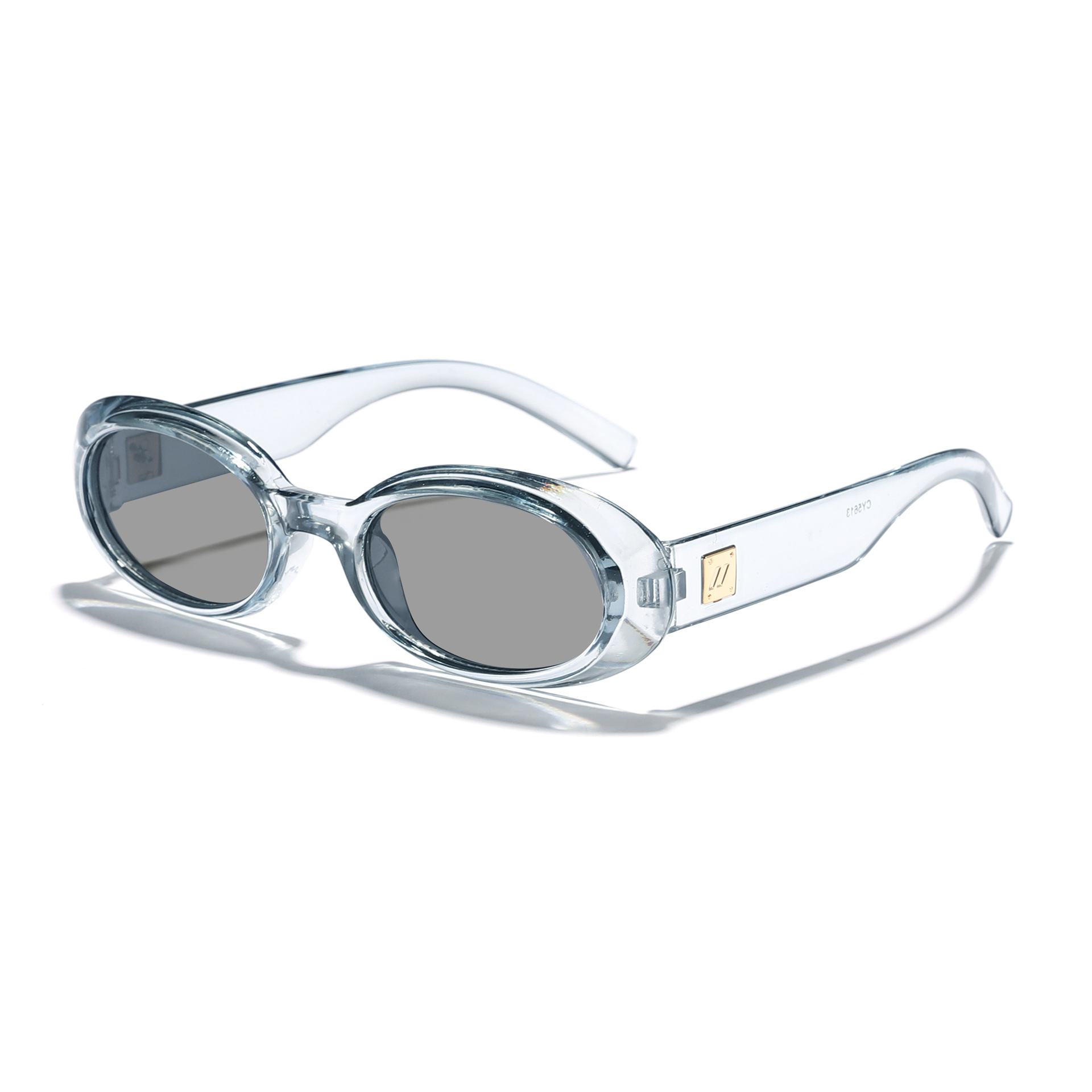 Gafas de sol ovaladas retro de moda europea y americana 2025 nuevas gafas de sol de protección solar de alta gama Sunglass