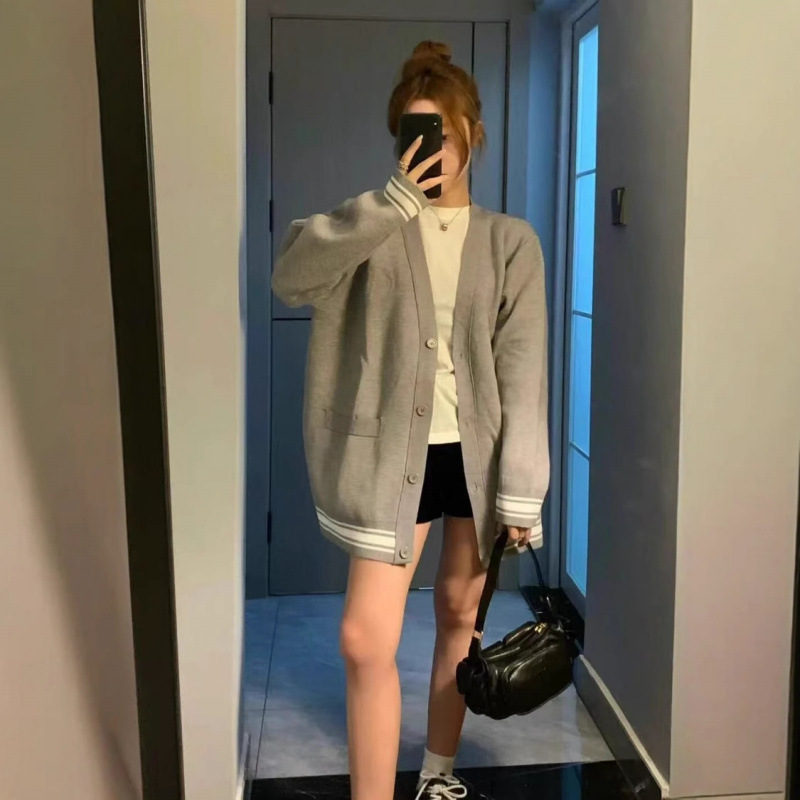 C-brand exclusive trendy link, popular on Xiaohongshu, casual versatile knit sweater for men and women