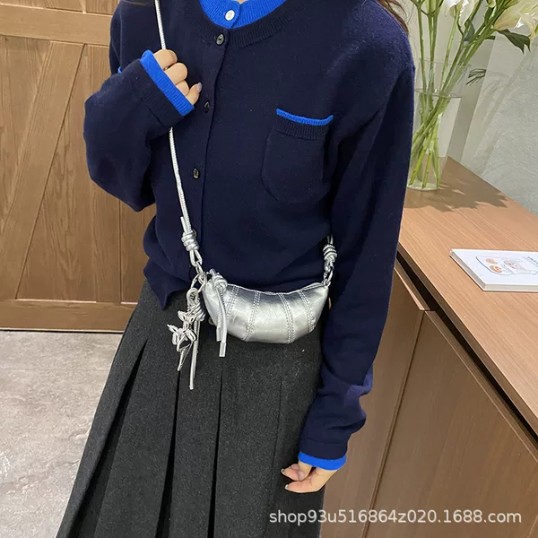High-Appearance Value Star-Shaped Horn Crossbody Bag for Girls, Mini Brown Shoulder Bag, 2026 New Versatile Stylish Small Bag Trend