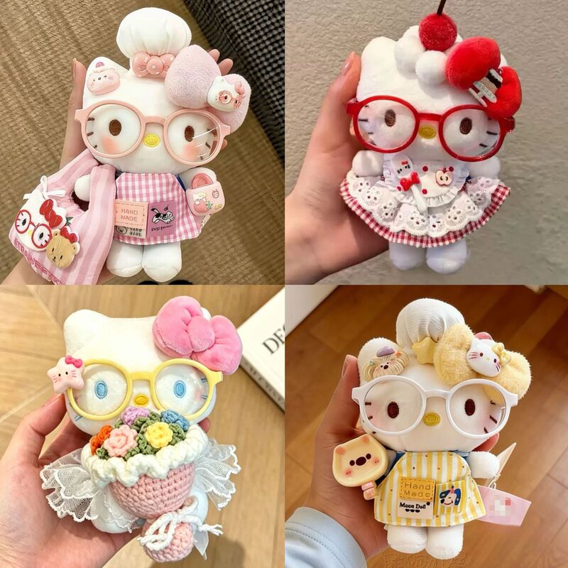 Bag Pendant Kitty Chinese New Year Doll Outfit Set Cute Plush Doll Bag Accessory Holiday Gift Kt Cat Bag Pendant Kitty Chinese New Year Doll Outfit Set Cute Plush Doll Bag Accessory Holiday Gift Kt Cat