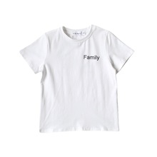 family一家人亲子装 2021新款夏季短袖简约全家出游班服 婴儿爬服