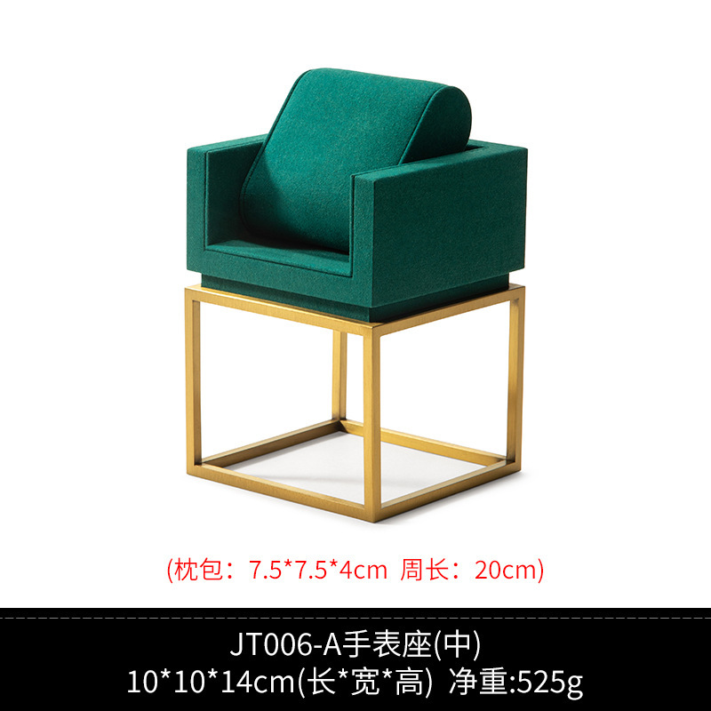 直供手表展示道具直播橱窗腕表陈列道具金属墨绿阶梯形展示架|undefined