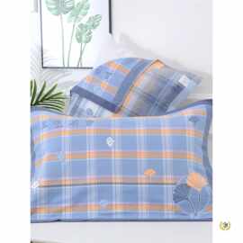 ✅两条装三层纱布纯棉枕巾涤棉布艺结婚回礼大红吸水枕头巾一对装