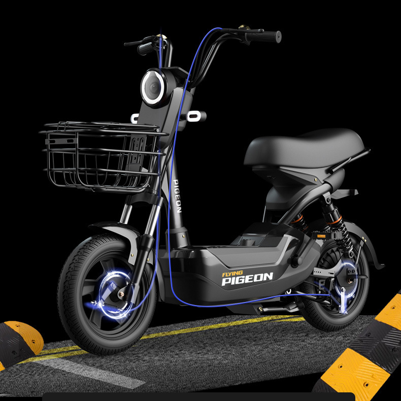 Flying Pigeon coche eléctrico de larga distancia corriendo rey motocicleta eléctrica batería de litio batería coche 60V Yadi misma motocicleta eléctrica Doble amortiguador