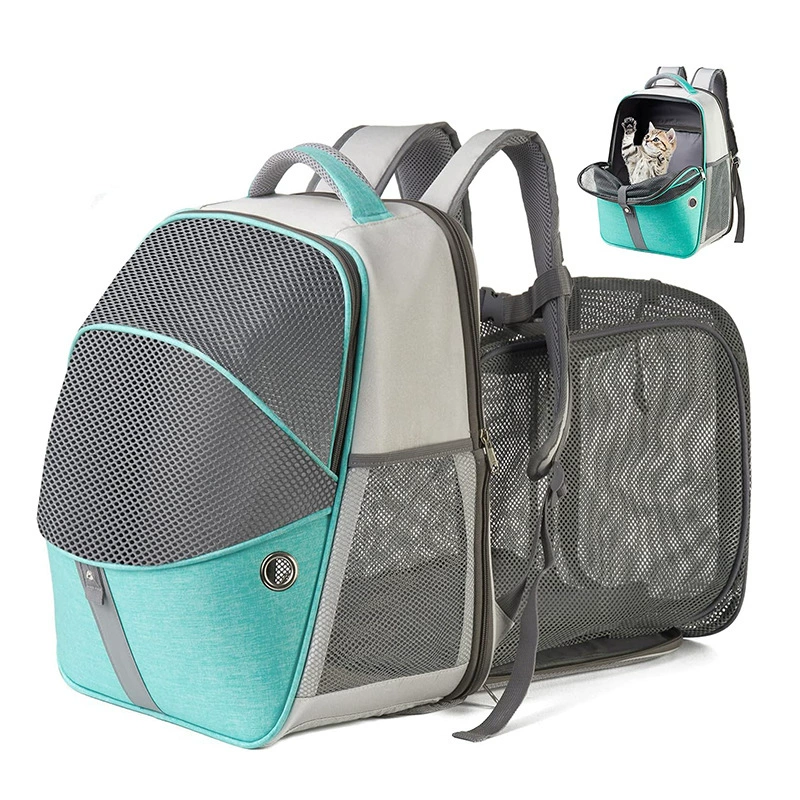 Фабричная прямая складная сумка через плечо для домашних животных, Большая вместительная сумка для кошек, дышащий рюкзак для домашних животных, можно установить