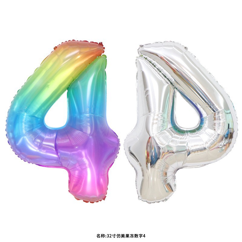 32 pulgadas estadounidenses perladas BABY impresión de crema de globo de película de aluminio digital delgado color jalea de globo digital image 170