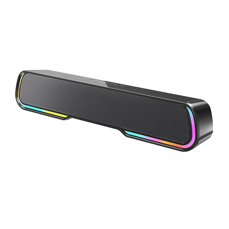 Rgb Marquee Mini Soundbar Desktop Portable Subwoofer Bluetooth Speaker Wireless Stereo