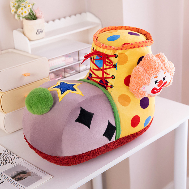 Cute payaso almohada bolígrafo almohada estudiante almohada de gran capacidad regalo de cumpleaños de caricatura payaso