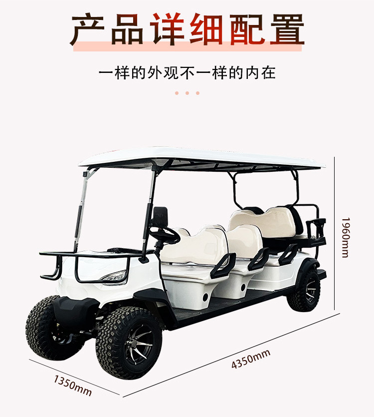 Manufacturer Customized 4-Seater 6-Seater Electric Golf Cart to Cut down the Hotel Vip Reception Car Electric Golf Cart