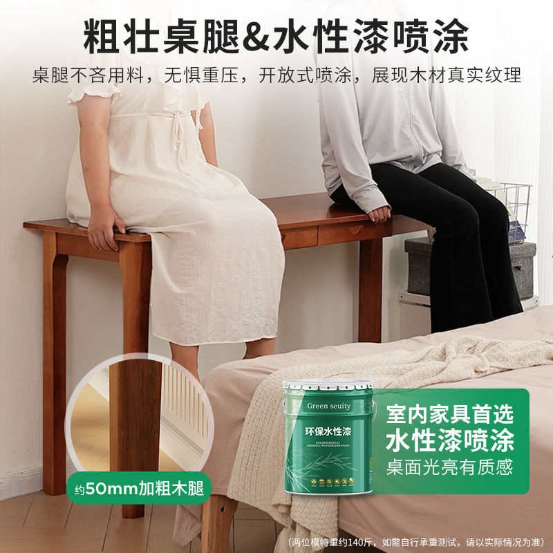 Mesa de lado de la cama, escritorio estrecho de madera sólida, estante de escritorio, escritorio de dormitorio, escritorio de estudio pequeño, escritorio estrecho contra la pared.