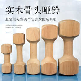 宠物玩具狗狗咬胶骨头咬磨牙棒泰迪金毛哈士奇实木骨头哑铃6