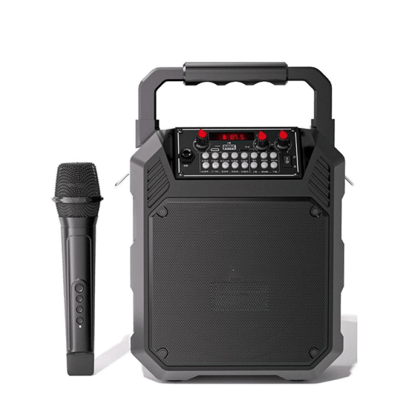 Audio portátil Bluetooth, hogar, baile cuadrado al aire libre, altavoz inalámbrico, rendimiento de canción K, subwoofer pesado de gran volumen, envío gratis