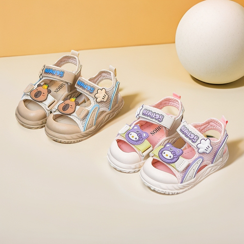 Dibujos animados para niños sandalias para bebés lindos fondo suave 2025 verano niños y niñas zapatos de playa sandalias Baotou