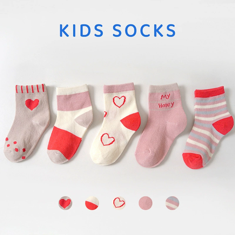 Детские принтовые носки, набор 5 пар, assorted designs, размеры 0–1 / 1–3 / 4–6 лет
