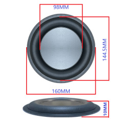 6.5インチ160mm低音振動膜低周波放射器スピーカ振動膜受動膜低周波受動膜振動板
