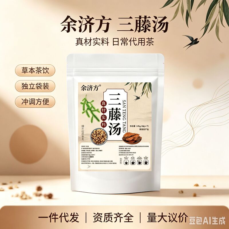 Yu Jifang San Teng Tea: A selection of herbal health teas, including medicinal teas, food-based teas, oil citrus tea, chive seed tea, brown sugar tea, and ginger slices