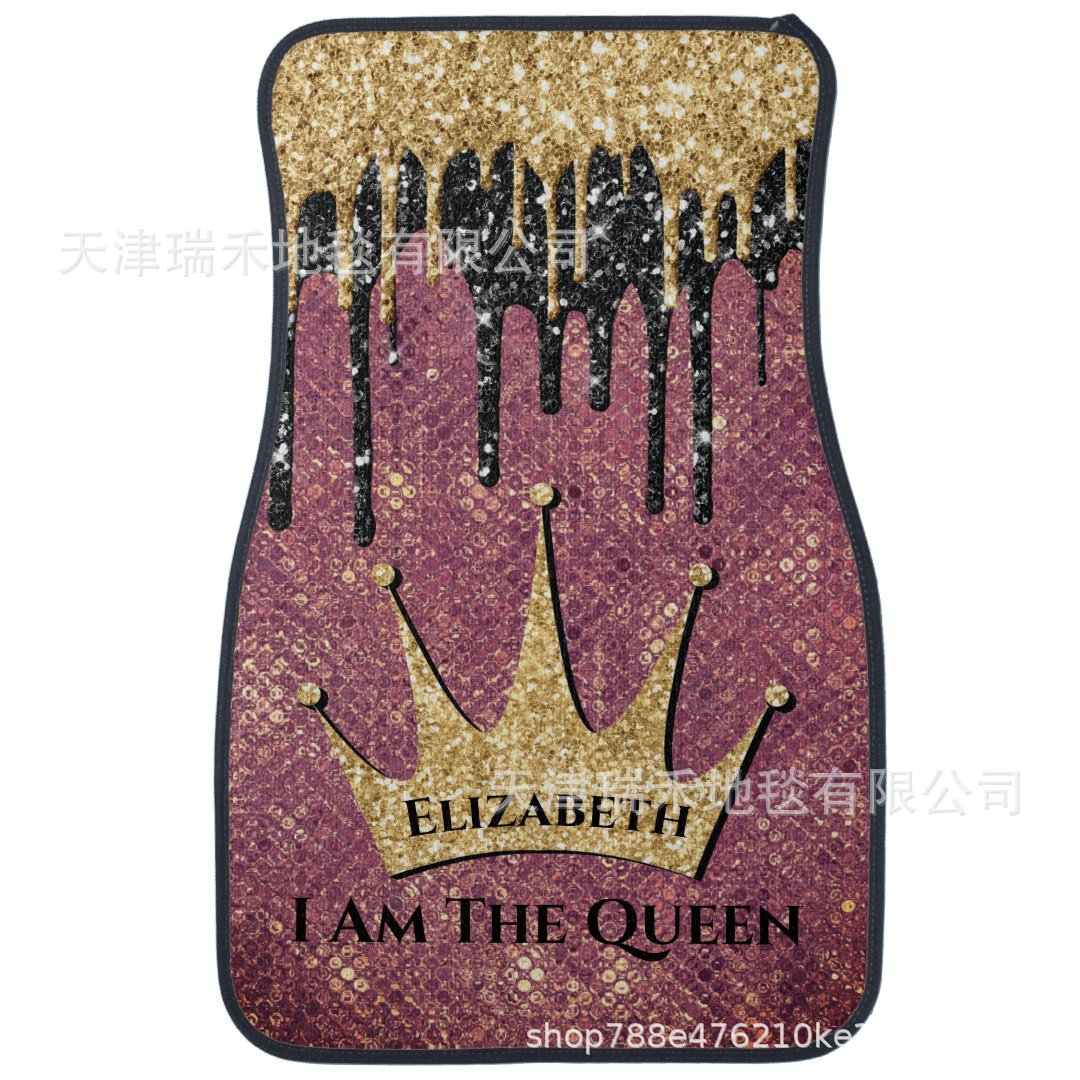 Factory Straight Hair TEMU Non-slip Dirty Resistant Car Mat Carpet suit Nordic Light Luxury Car Dirty Resistant Floor Mat Wholesale