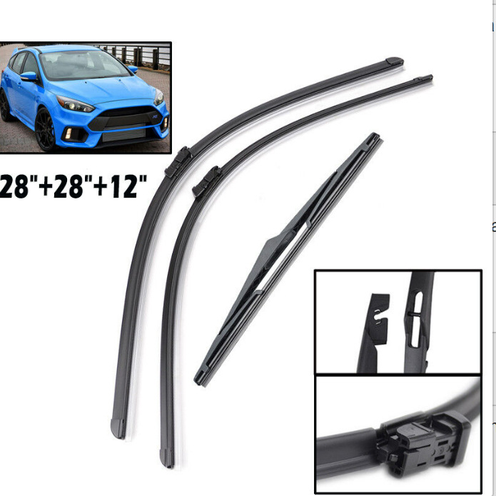 Suitable for Ford Focus MK3 2011-2017 front and rear wiper 28 inch 28 inch 12 inch wiper blades