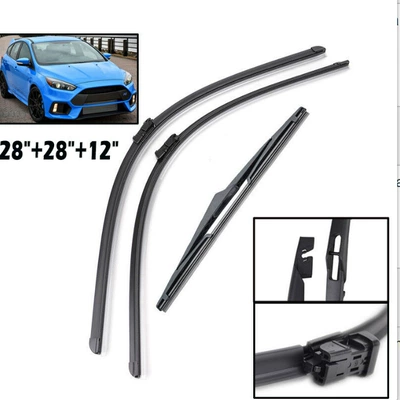 Suitable for Ford Focus MK3 2011-2017 front and rear wiper 28 inch 28 inch 12 inch wiper blades (Wiper) - fox-2011-2017-28inch-28inch-12inch