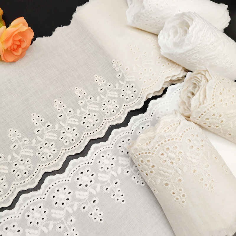 Lolita Lace Accessories Lace Home Soft Dress Clothing Accessories Cut Out Cotton Lace Embroider Customization