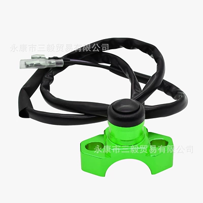 Motosiklet ləvazimatları və aksesuarları: switch horn switch CNC - green-without-base-pressure-block