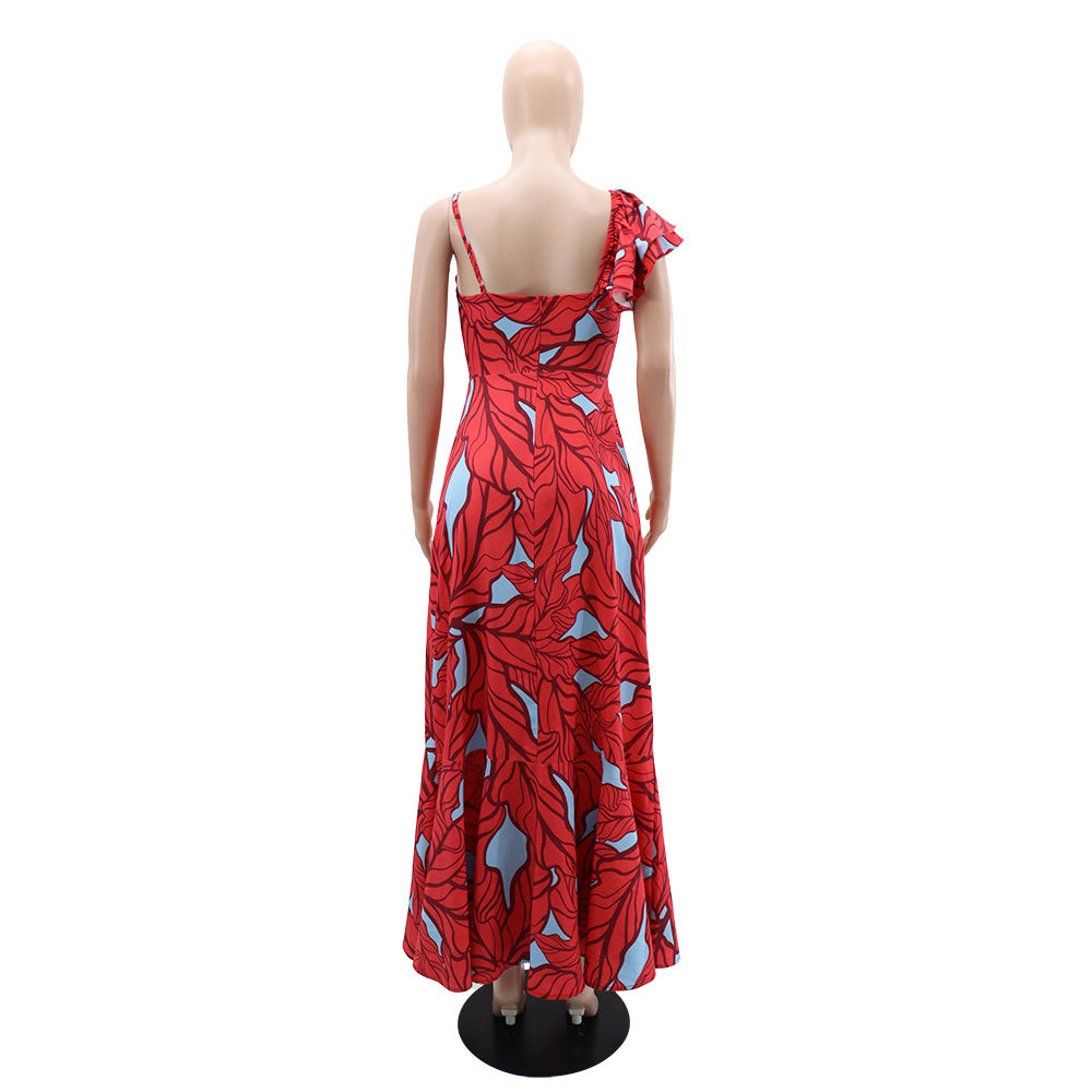 Women's Swing Dress Vacation Collarless Sleeveless Printing Maxi Long Dress Holiday Daily Beach display picture 10