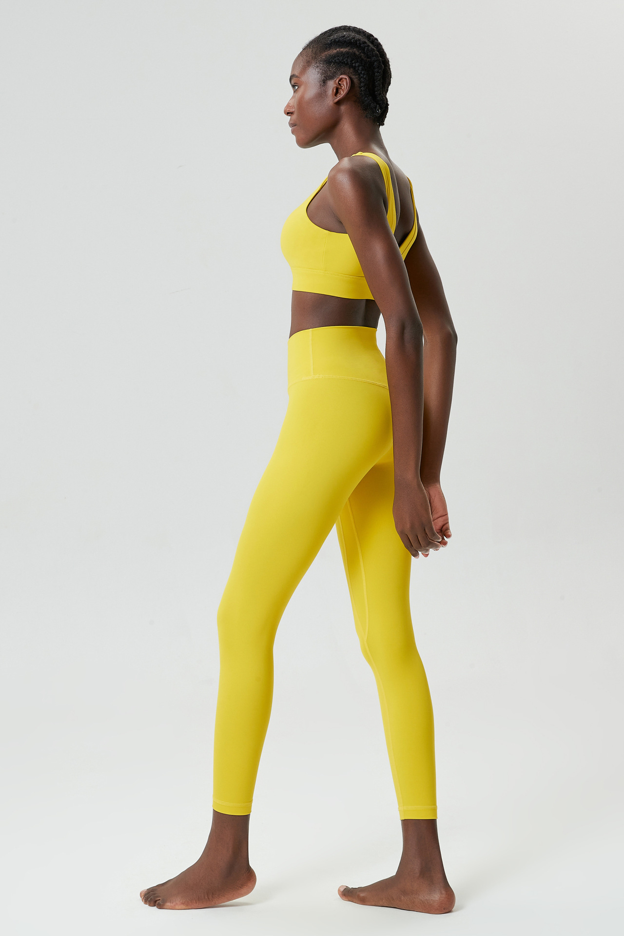 Simple Style Sport Style Solid Color Nylon U Neck Tracksuit Racerback Tank Tops Skinny Pants display picture 20