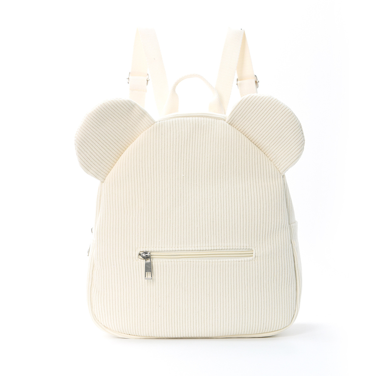 Mochila de felpa transfronteriza 2025 nueva moda casual oso oreja mochila de dibujos animados para niños