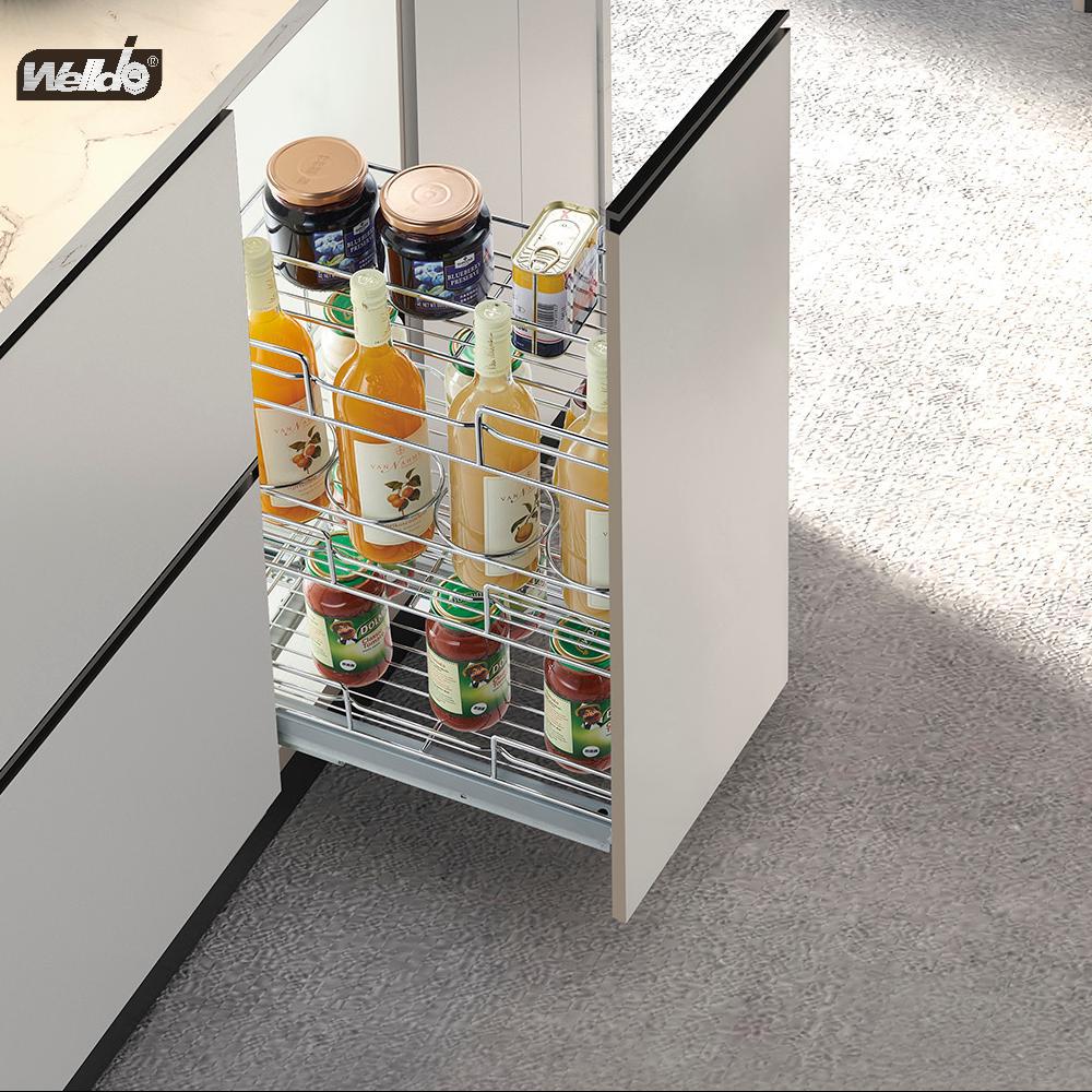 Wello纬东 厨房地柜3层抽屉式拉篮橱柜抽屉式3层收纳拉篮