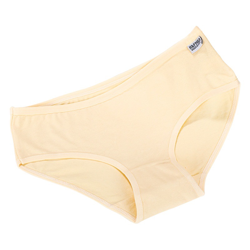 Panties ladies cotton wholesale A001 ladies underwear solid color girls briefs waist cotton underwear women