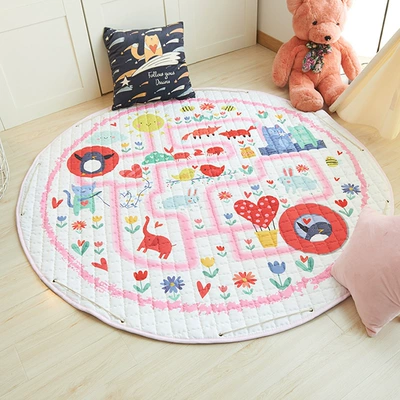 Avtomobil döşəmə paspasları – Car Storage Mat Toy Floor - pink-maze-diameter-15m-thickness-1cm